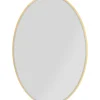 Miroir Jetset Ovale Dore 94X64Cm