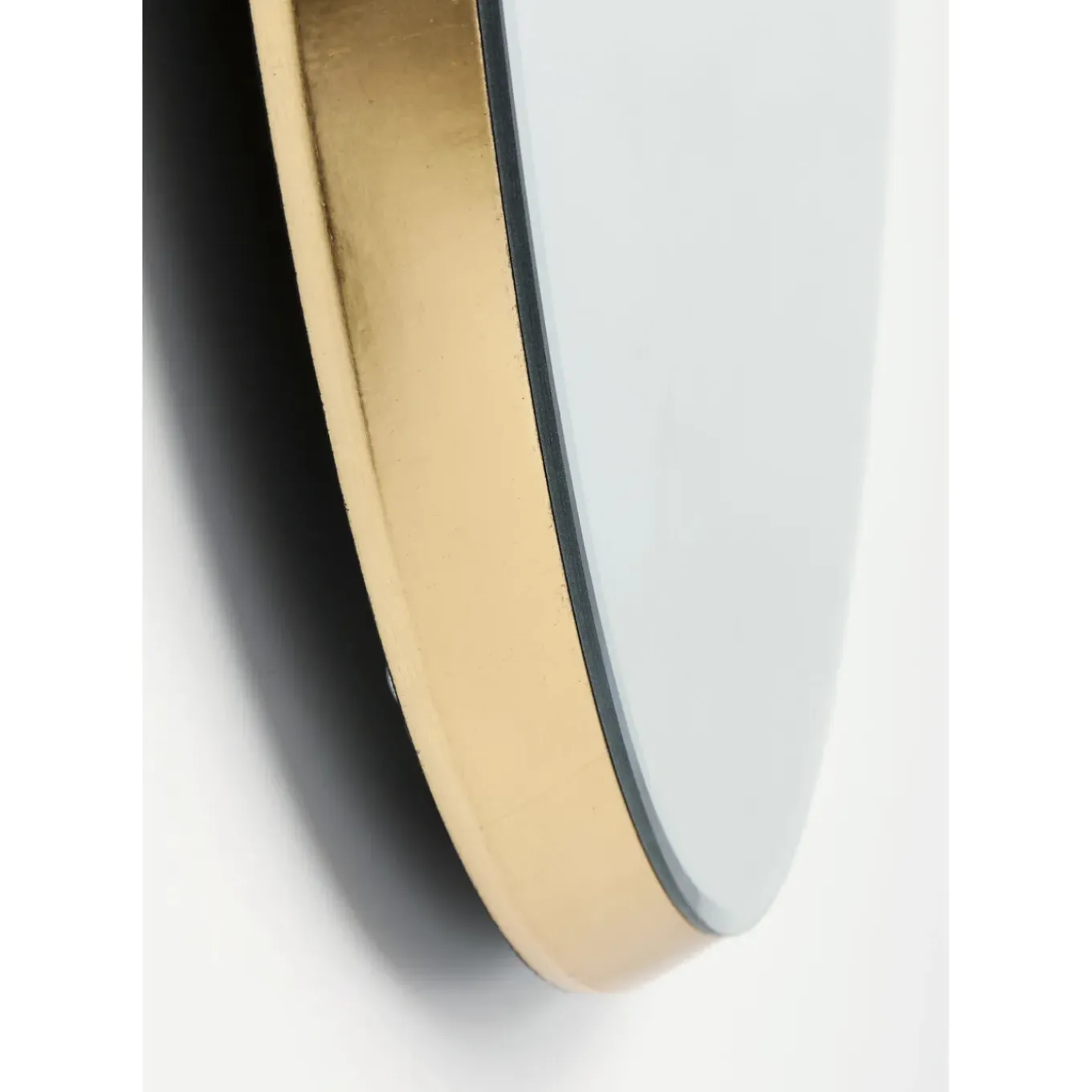 Miroir Jetset Ovale Dore 94X64Cm