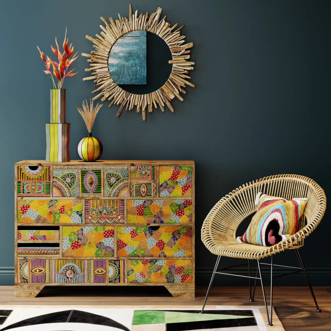 Miroir Legno O82Cm