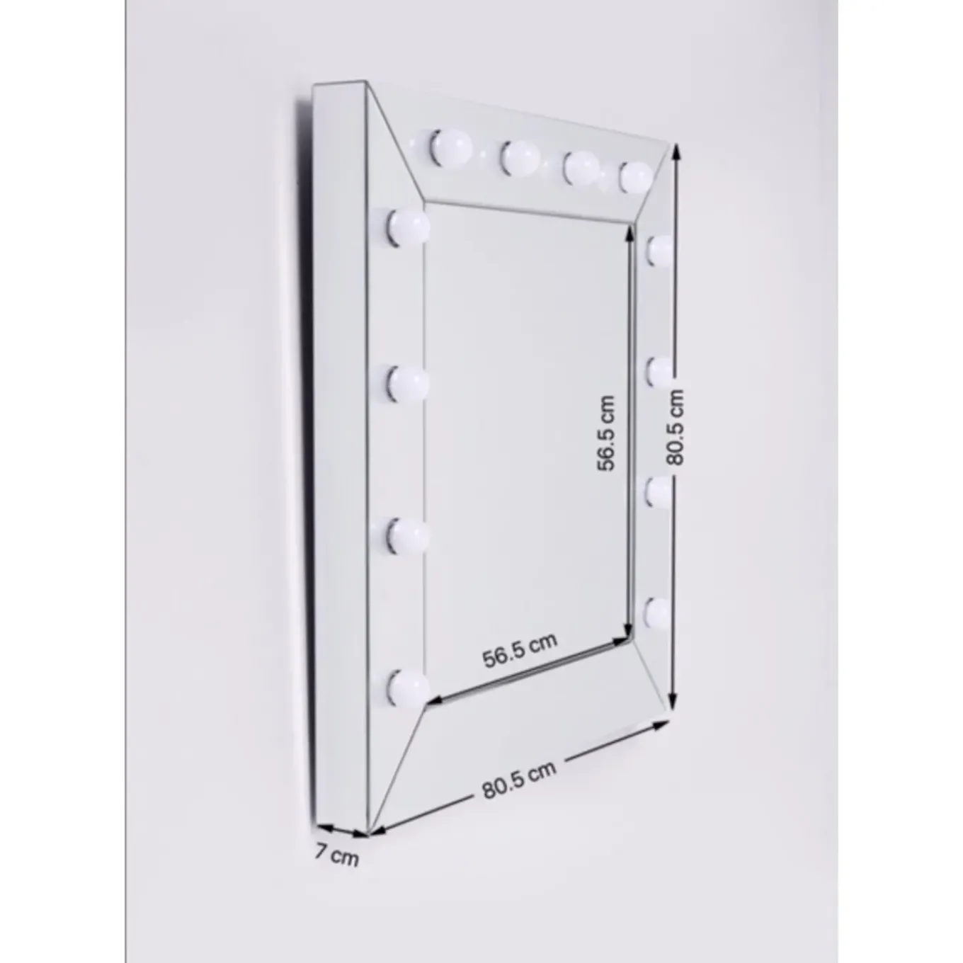 Miroir Make Up Carre 81X81Cm