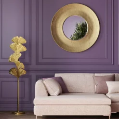 Miroir Mural Planet Dore O108Cm