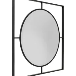 Miroir Mural Stanford Frame Noir Mat O90Cm
