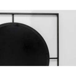 Miroir Mural Stanford Frame Noir Mat O90Cm