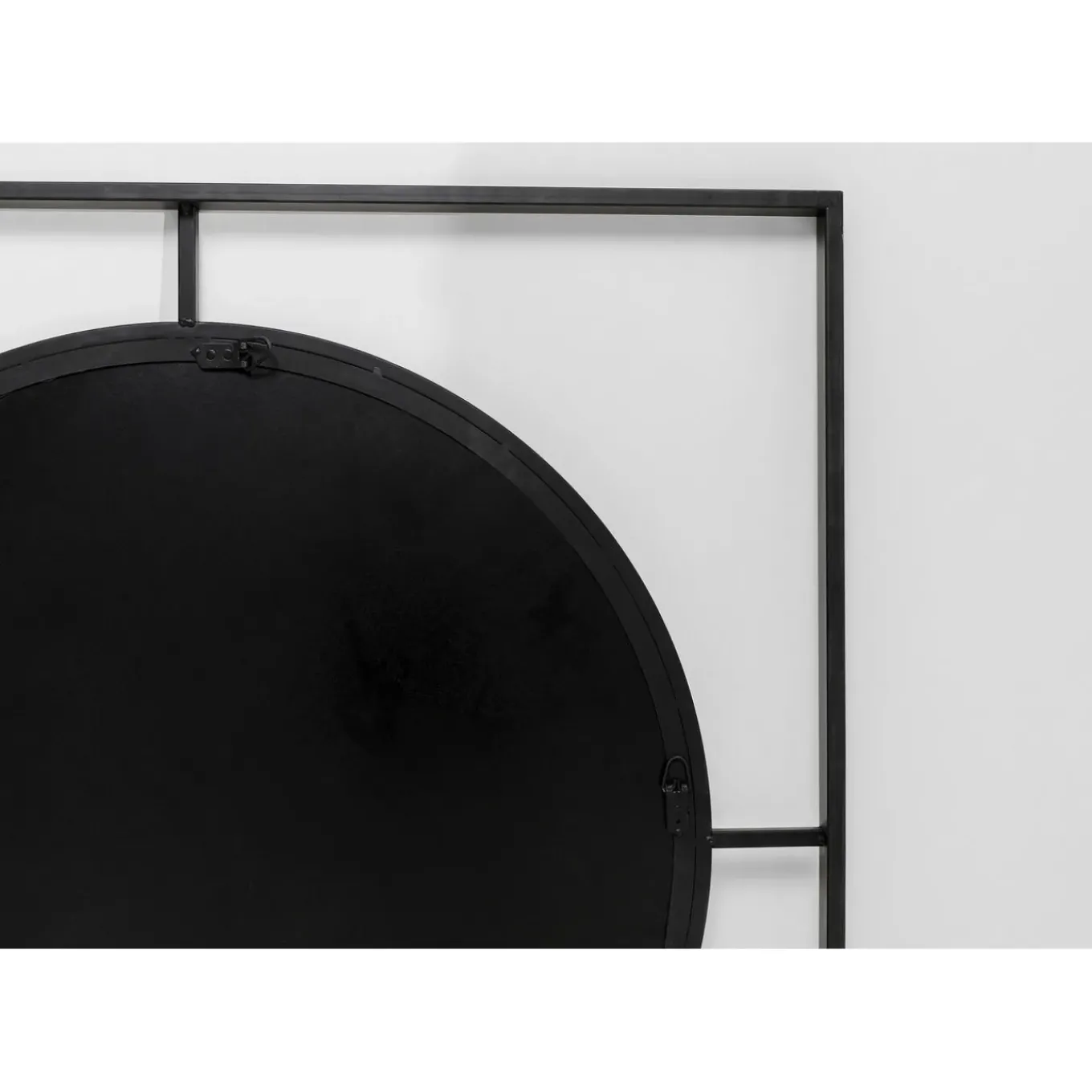 Miroir Mural Stanford Frame Noir Mat O90Cm