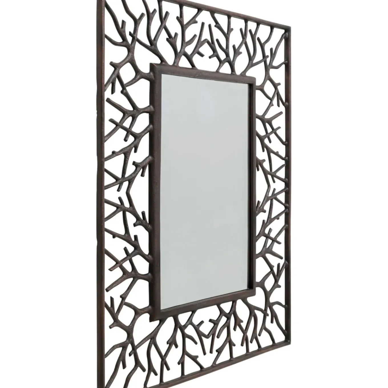 Miroir Mural Tree Branch Square 100X82Cm