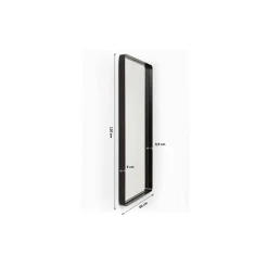 Miroir Ombra Soft Noir 120X60Cm