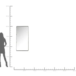 Miroir Ombra Soft Noir 120X60Cm