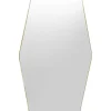 Miroir Shape Hexagon Laiton 64X95Cm
