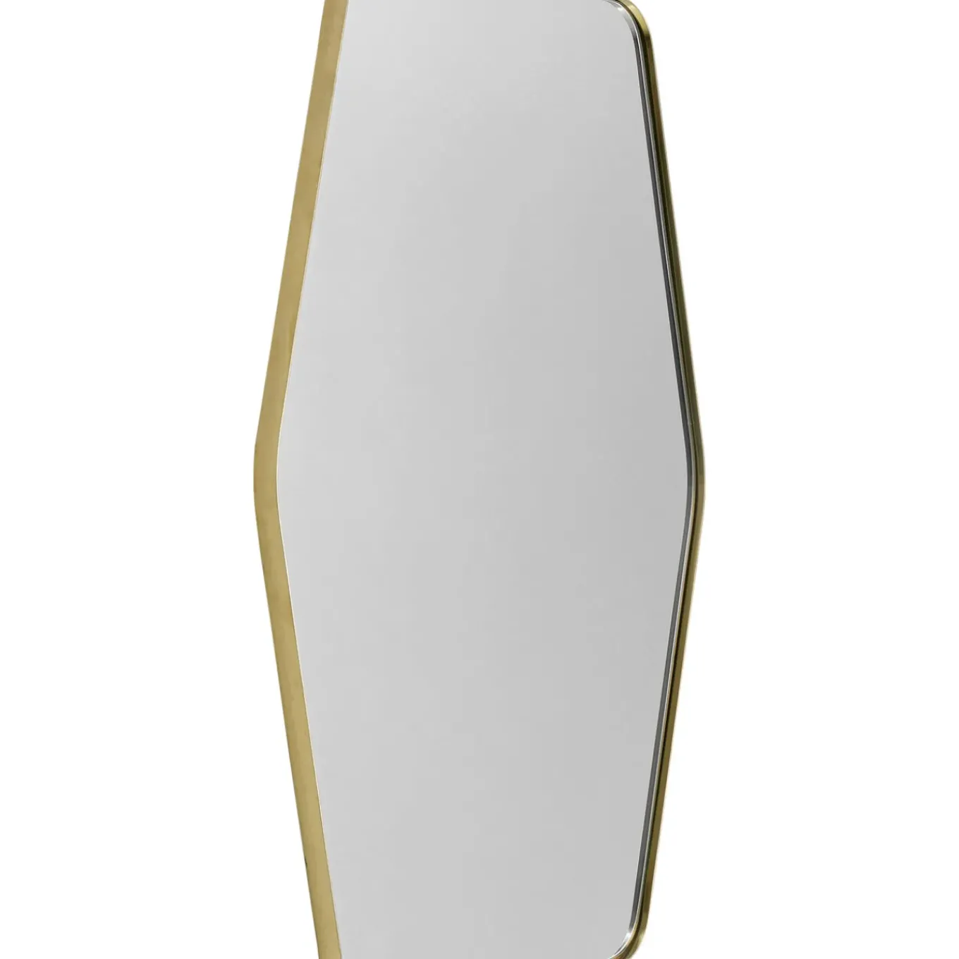 Miroir Shape Hexagon Laiton 64X95Cm
