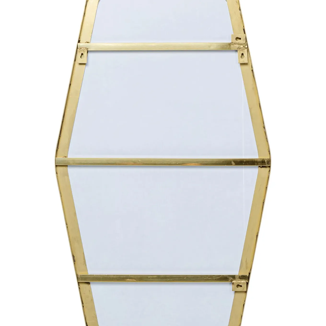 Miroir Shape Hexagon Laiton 64X95Cm
