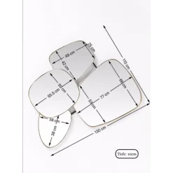 Miroir Shapes 130X110Cm
