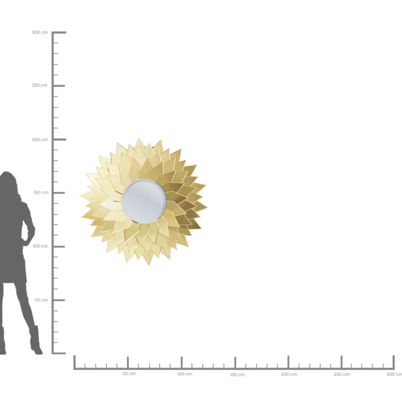 Miroir Sunflower Rond O120Cm