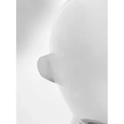Objet Décoratif Abstract Face Argente 22Cm