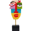 Objet Décoratif Abstract Face Multicolour 52