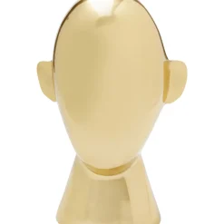 Objet Décoratif Abstract Face Dore 28Cm