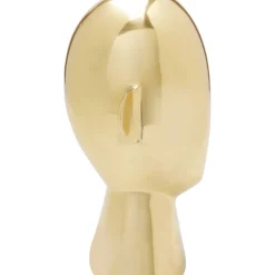 Objet Décoratif Abstract Face Dore 28Cm