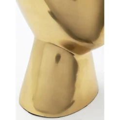 Objet Décoratif Abstract Face Dore 28Cm