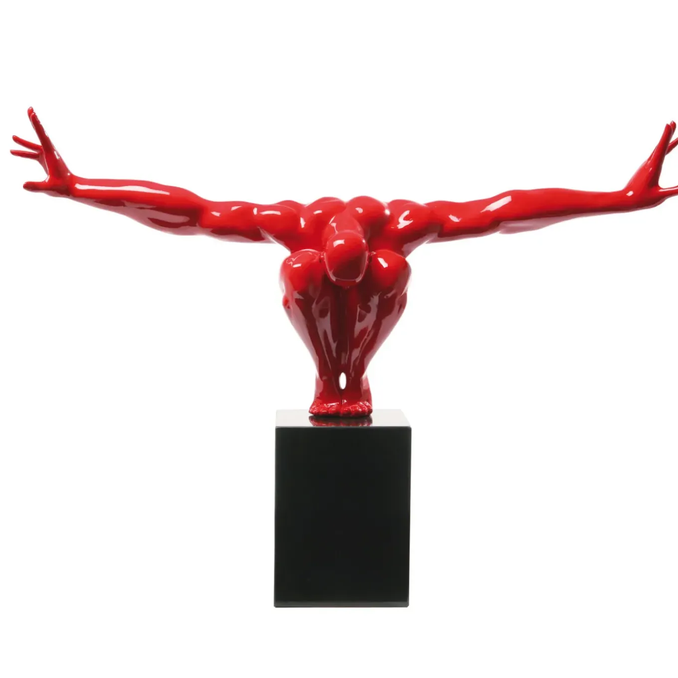 Objet Décoratif Athlete Rouge 75Cm
