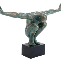 Objet Décoratif Athlete Xl Antique Vert 100Cm