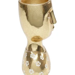 Objet Décoratif Daisy Head Dore 19Cm