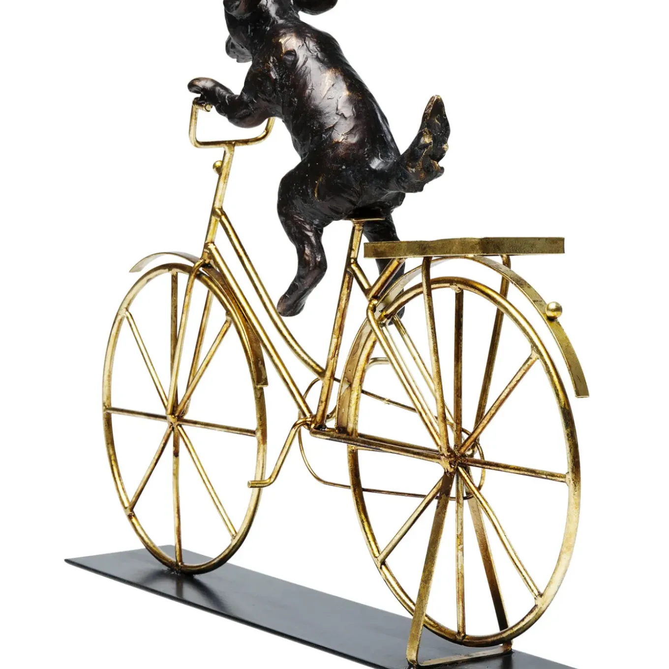 Objet Décoratif Dog With Bicycle 44Cm
