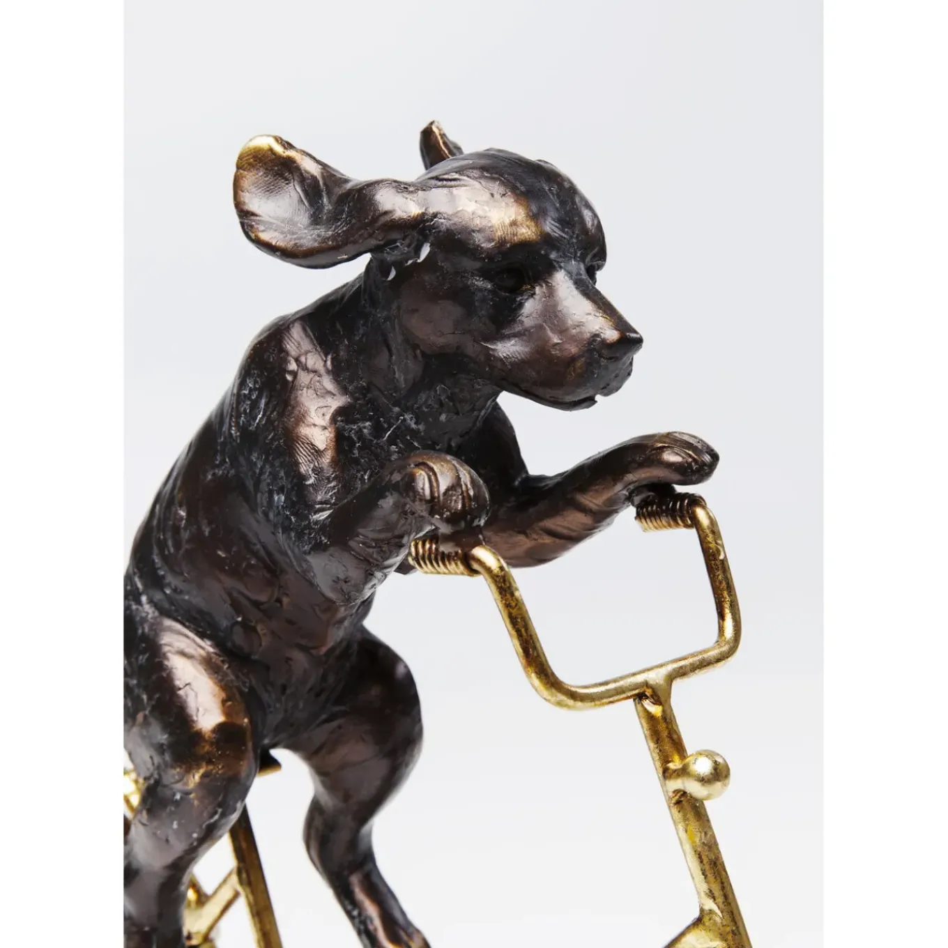 Objet Décoratif Dog With Bicycle 44Cm