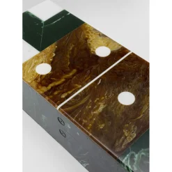 Objet Décoratif Domino Vert 21X5Cm