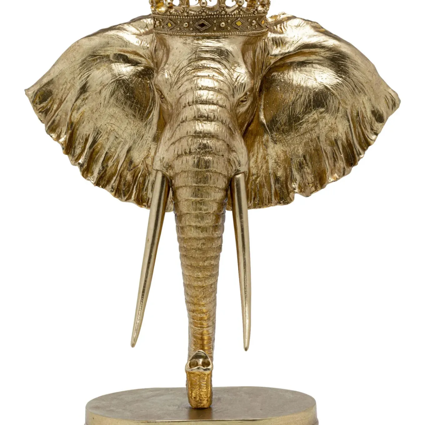 Objet Décoratif Elephant Royal Dore 57Cm