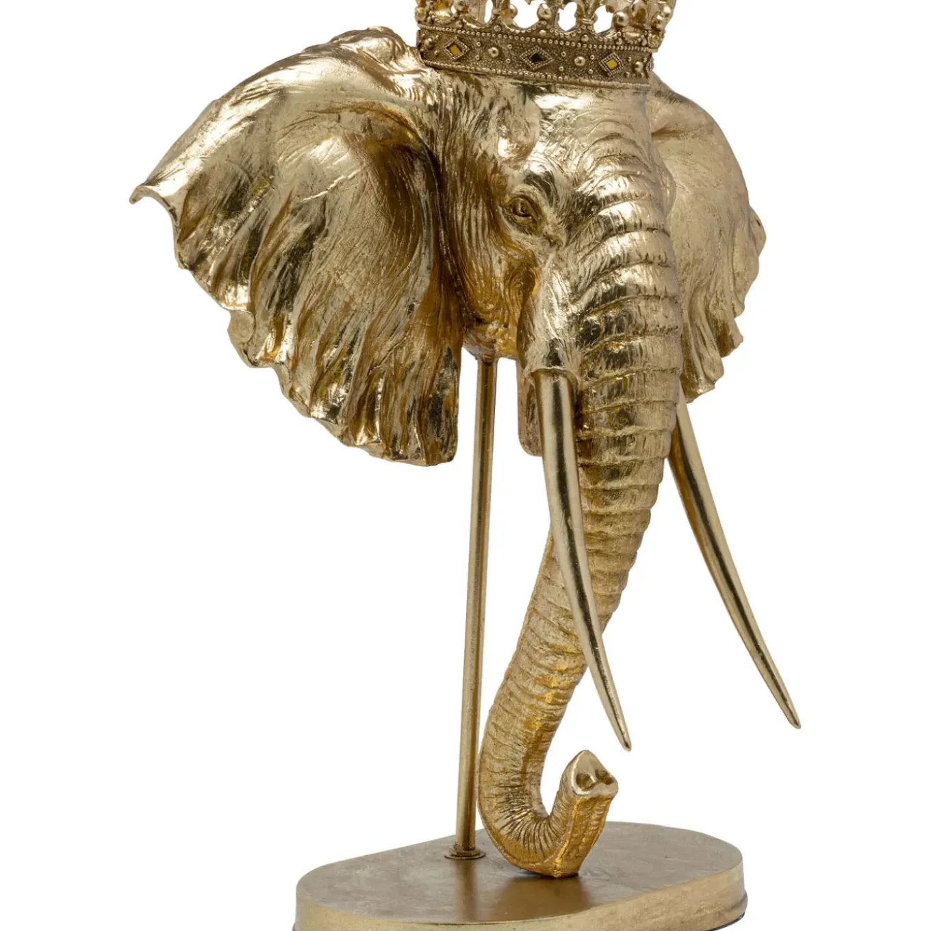 Objet Décoratif Elephant Royal Dore 57Cm