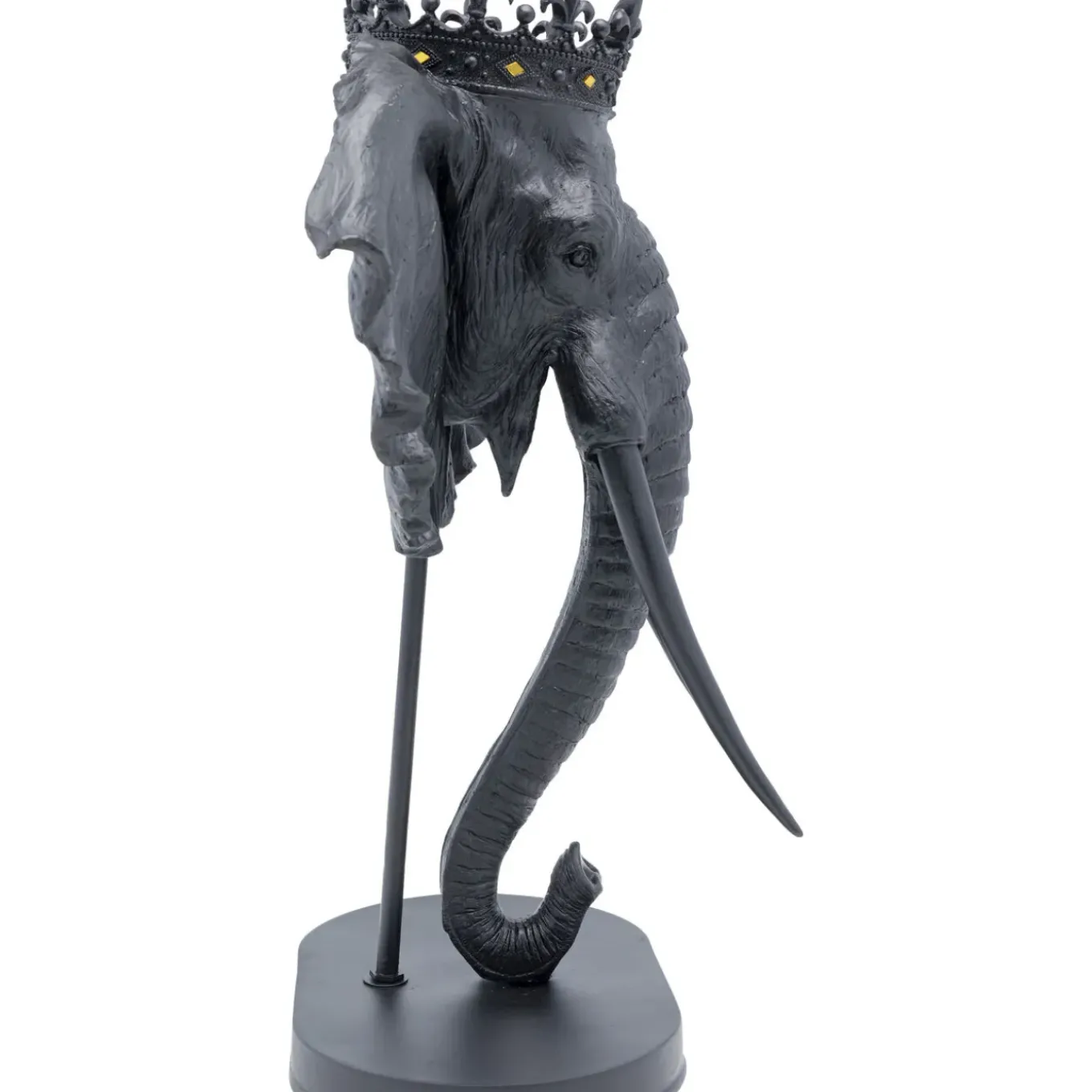 Objet Décoratif Elephant Royal Noir 57Cm