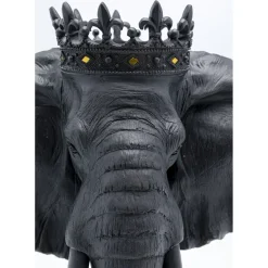 Objet Décoratif Elephant Royal Noir 57Cm