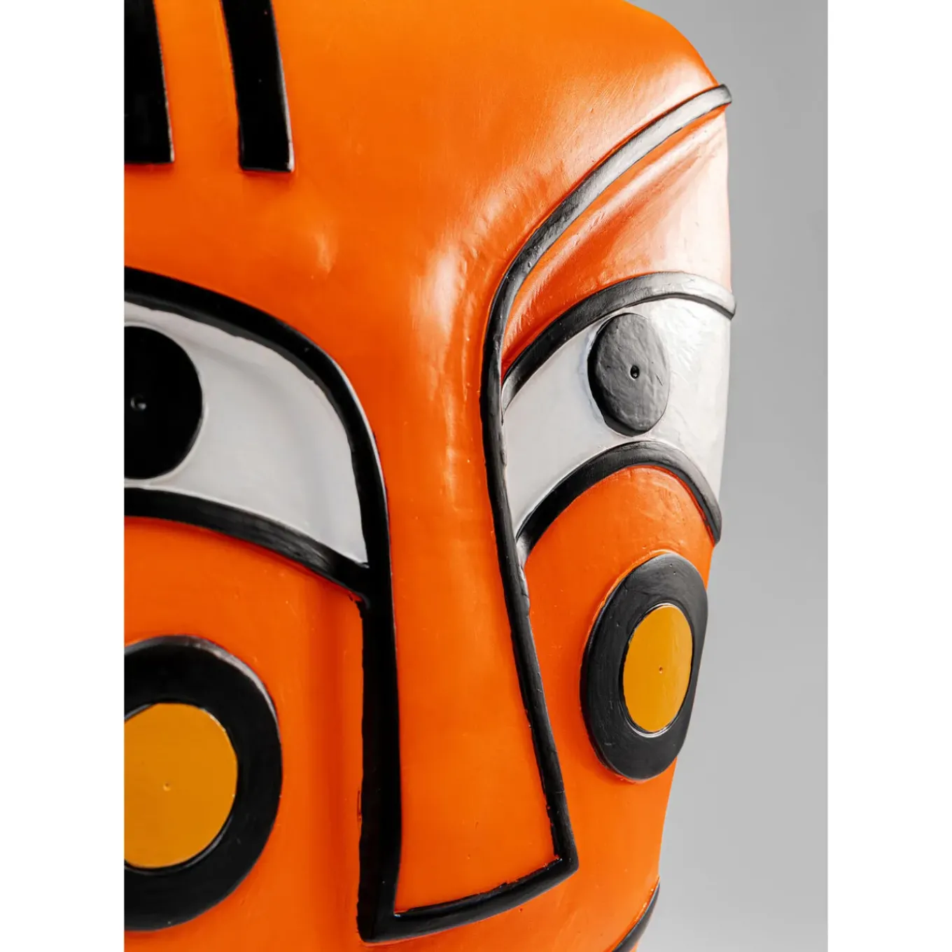 Objet Décoratif Face Orange 50Cm