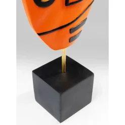 Objet Décoratif Face Orange 50Cm
