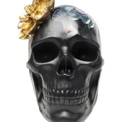 Objet Décoratif Flower Skull 22Cm