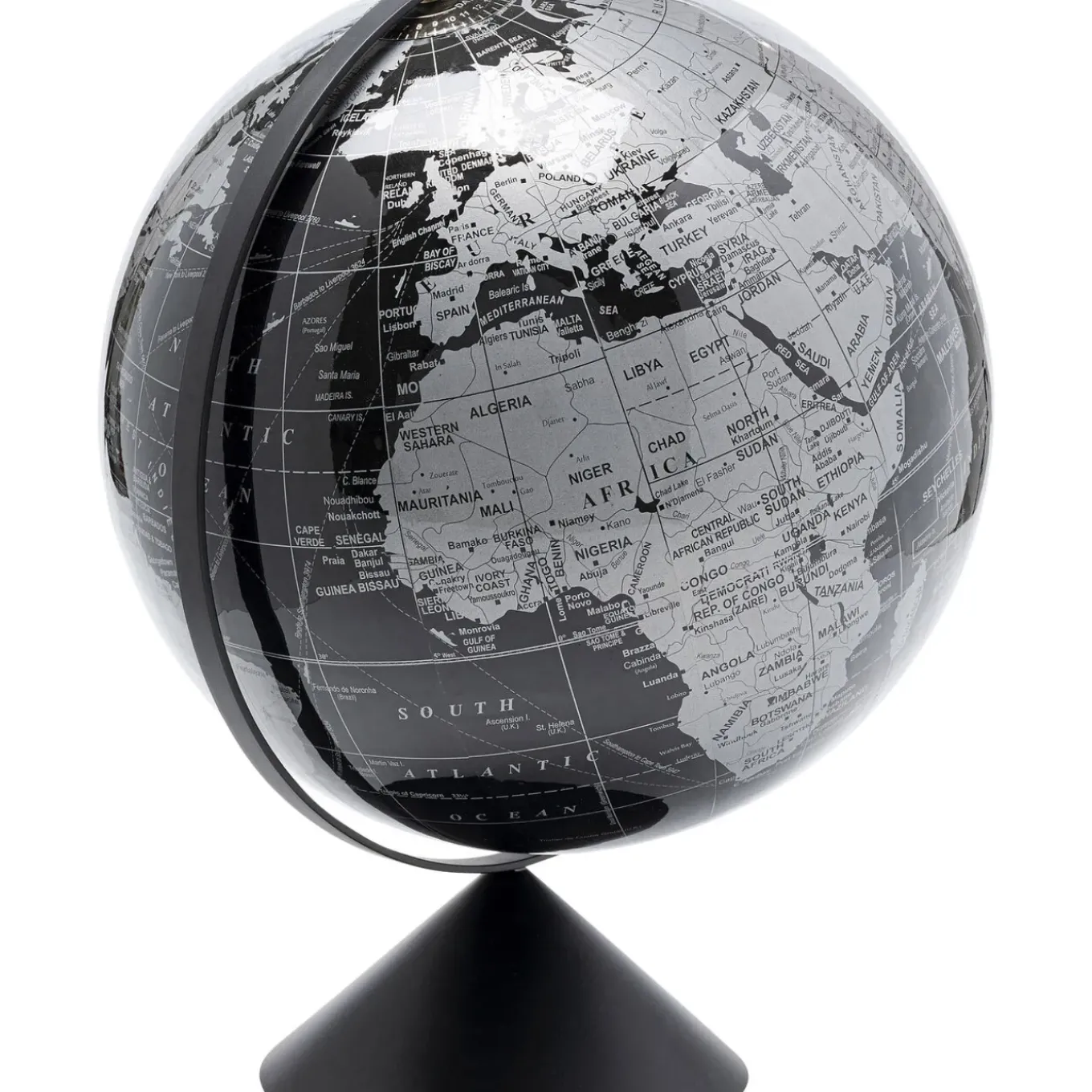 Objet Décoratif Globe Top Noir 40Cm