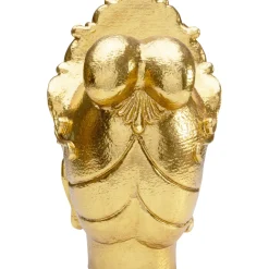 Objet Décoratif Goddess Head Dore 39Cm