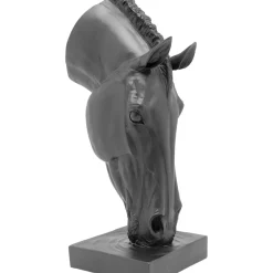 Objet Décoratif Horse Face Noir 72Cm