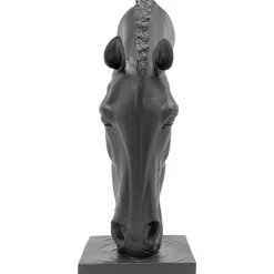 Objet Décoratif Horse Face Noir 72Cm