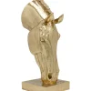 Objet Décoratif Horse Face Dore 72Cm