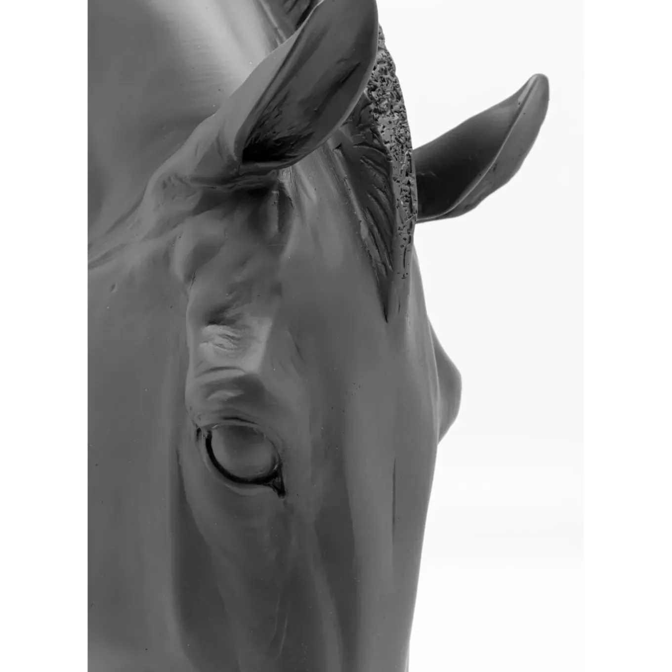 Objet Décoratif Horse Face Noir 57Cm