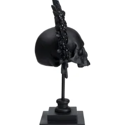 Objet Décoratif King Skull Noir 49Cm