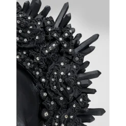 Objet Décoratif King Skull Noir 49Cm