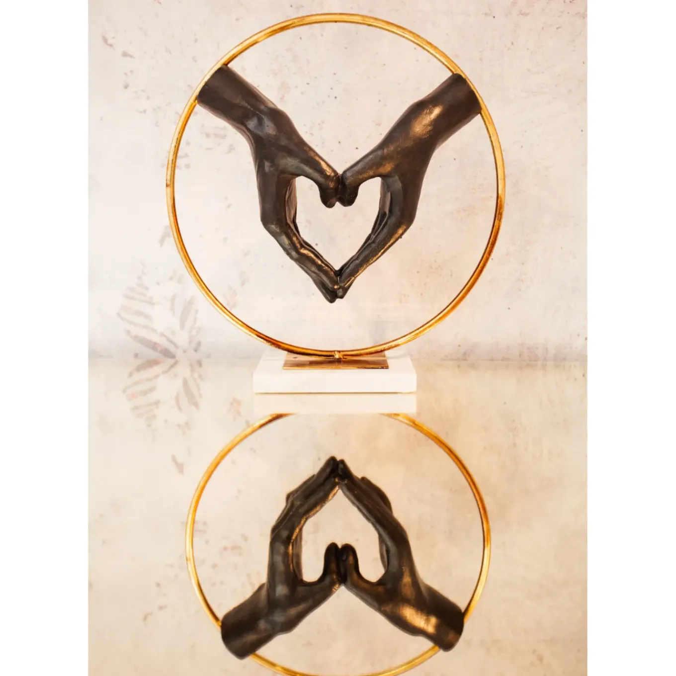 Objet Décoratif Éléments Heart Hand 62Cm