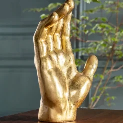 Objet Décoratif Mano Dore 35Cm