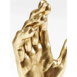 Objet Décoratif Mano Dore 35Cm