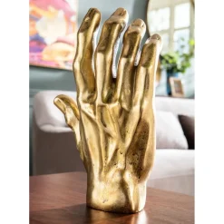 Objet Décoratif Mano Dore 35Cm