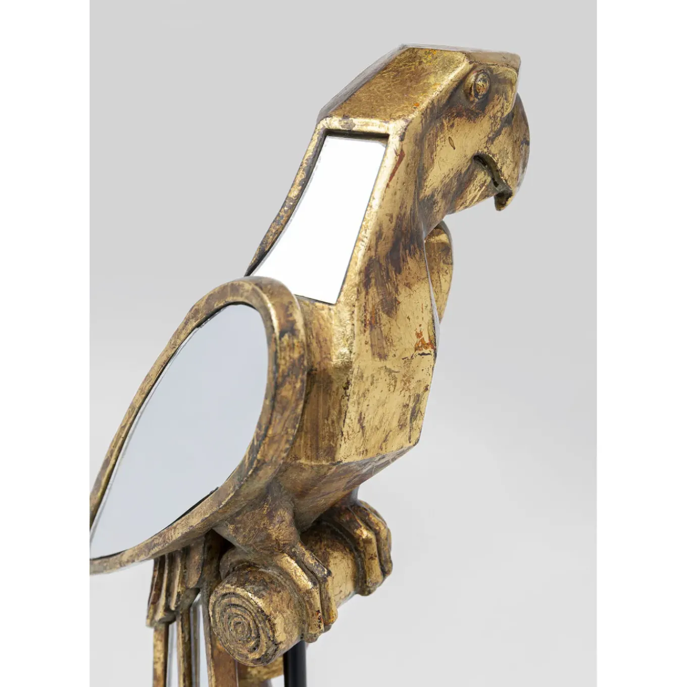 Objet Décoratif Mirrored Parrot 53Cm