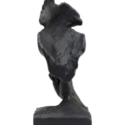 Objet Décoratif Quiet Face Noir 31Cm