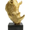 Objet Décoratif Rhino Dore 51Cm