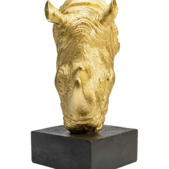 Objet Décoratif Rhino Dore 51Cm